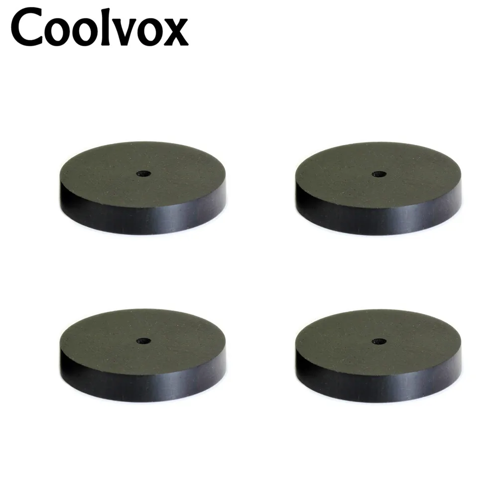 Coolvox 4 комплекта активные акустические шипы стенд Feets звуковой громкоговоритель ног коврик аксессуары проигрыватель DIY домашний кинотеатр 23x20 мм - Цвет: 4 pcs Base