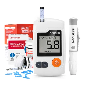 

Sannuo Yizhun GA-3 Glucometer diabetes Blood Glucose meter medical blood glucose test strips blood lancet needles sinocare test