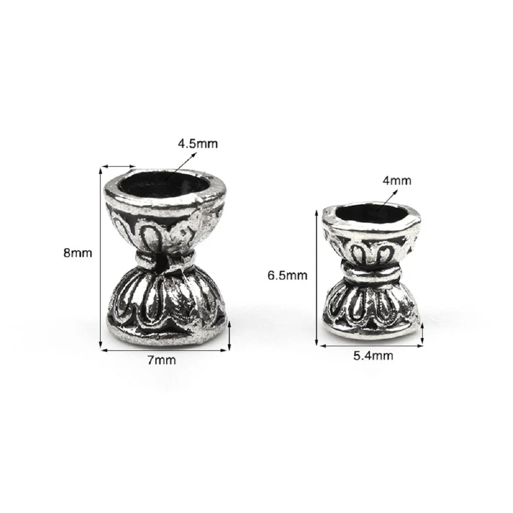 Meibeads 50 шт./лот Модные Ретро двойные лотоса 8*8/6*6 Шапки из бисера для ожерелья браслеты бижутерия своими руками аксессуары UF5414