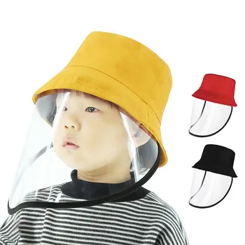 

New Anti-fog Saliva Face Masks Windproof Fisherman Hat Removable Protection Cap Protective Face Shield Foldable Transparent Mask