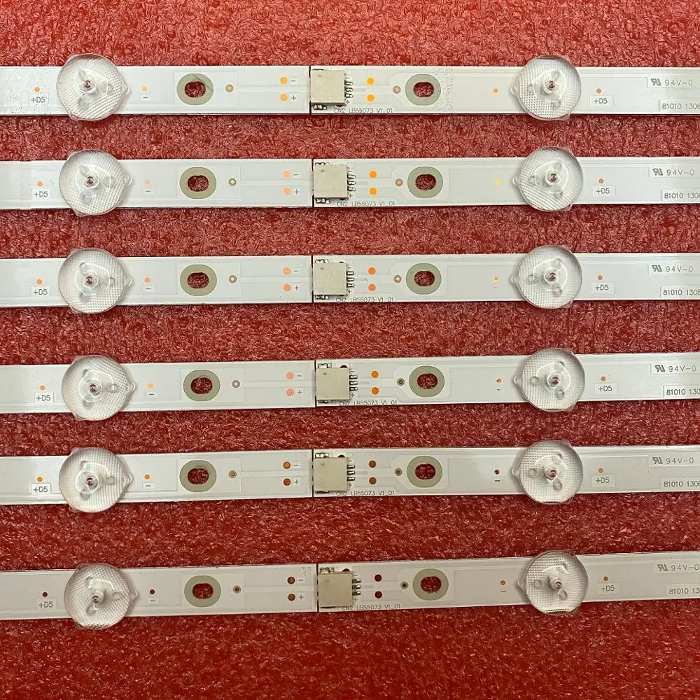 Led para 55pus6503 Tira Retroiluminação 55pus6162 55pus6262 55pus6753 55pus7303 55pus6703 Lb55073 Tpt550u1-qvn05.u 12 Pcs 55pus7503 - Image 4