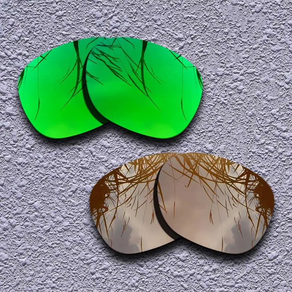 2 пары поляризованных сменных линз для солнцезащитных очков оакли гаража рок-несколько вариантов - Цвет линз: Green-Brown