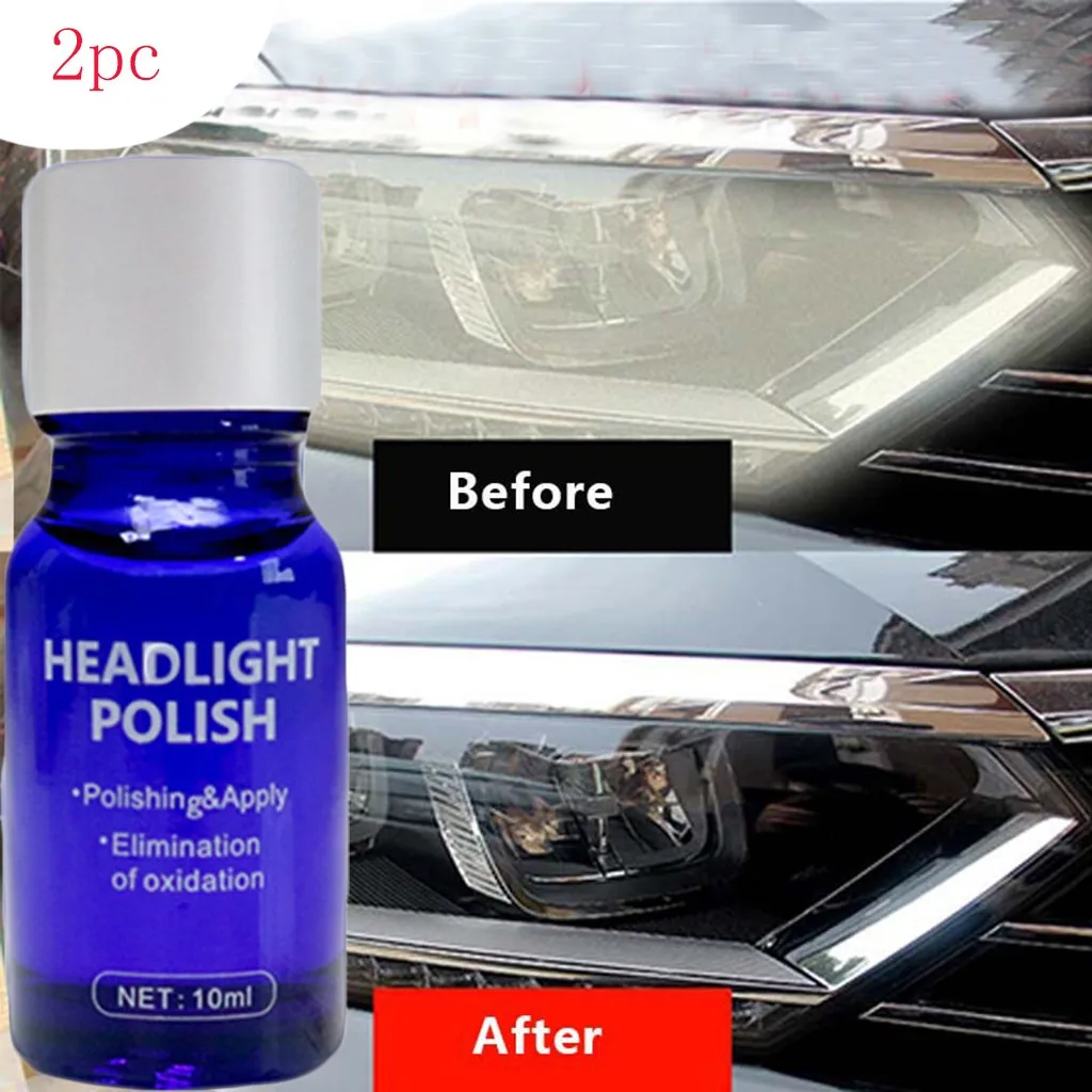 20ML/60ML 2PC Auto Headlight retreading agent lamp scratch oxidized bright plating crystal repair liquid suit