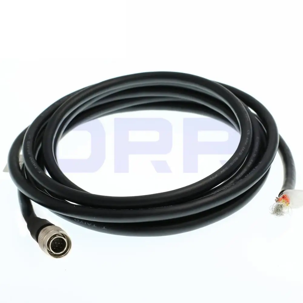 

12Pin Hirose Male HR10A-10P-12P Flying Lead Cable for Basler GIGE AVT Camera