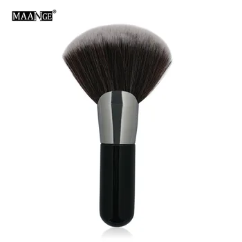 

MAANGE Quality 1Pcs Loose Powder Blush Makeup Brush Pro Flat Top Cosmetic Beauty Essential Fan Shape Round Make Up Brush Tools