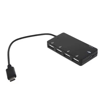 

Type C OTG 4 Port Hub Charging Adapter Cable For smartphone Tablet PC Macbook