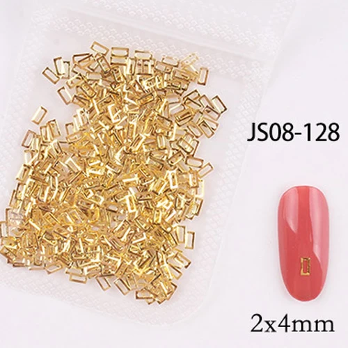 1bag approx 500pcs nail art metal rivets Nail Studs Slider Manicure metal patch for nail accessories decoration jsce-25dtrd JS08-128