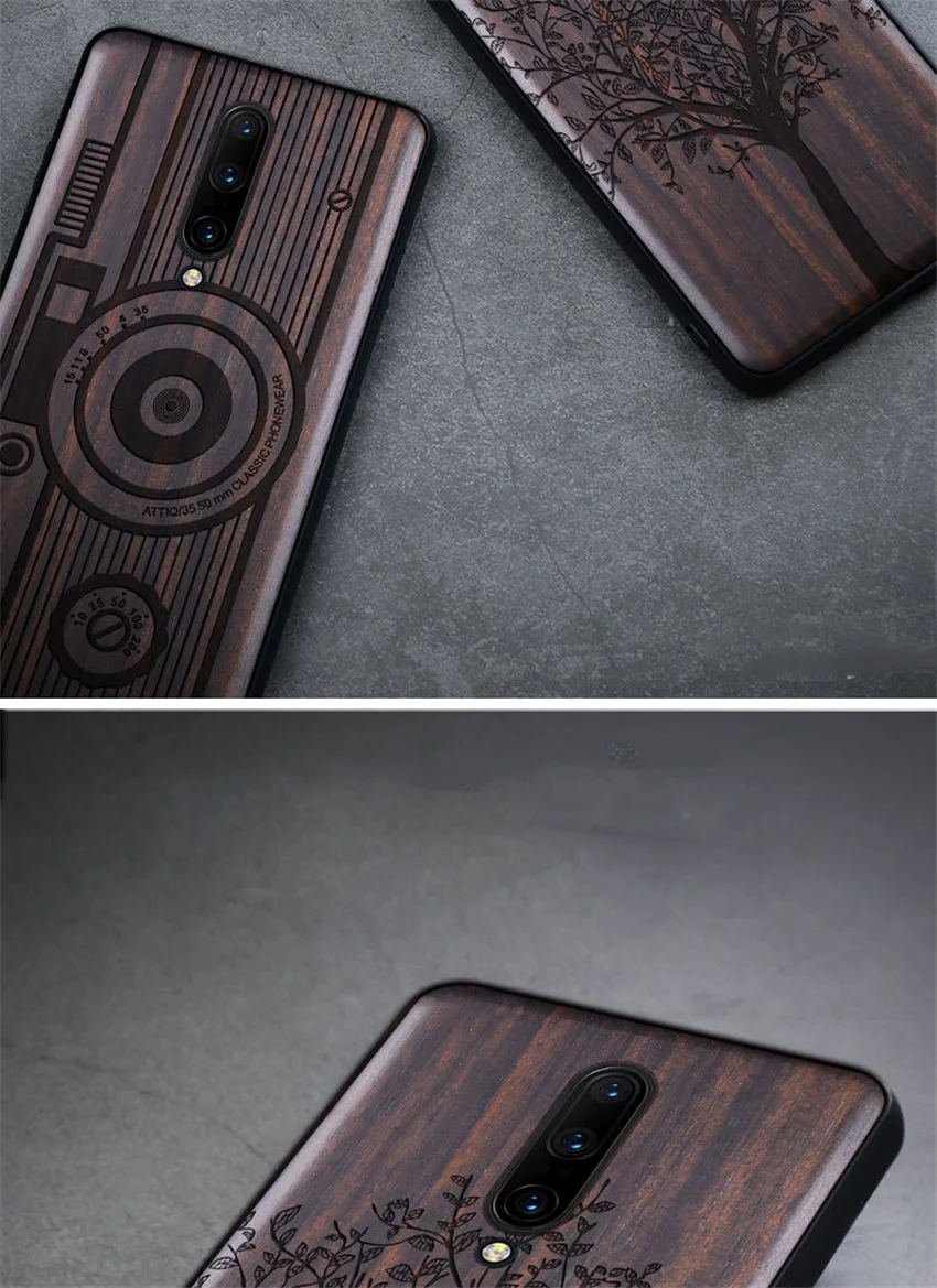 Чехол Boogic для Oneplus 7 t, чехол для Oneplus 7t Pro, черное дерево, чехол для Oneplus 7, Oneplus 7 pro, защитный чехол