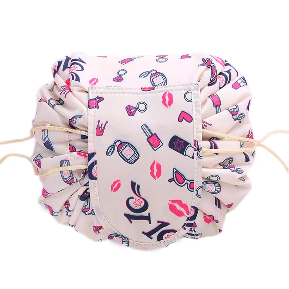  Animal Flamingo Pillow Cosmetic Bag Professional Drawstring Makeup Case Women Travel Make Up Organi