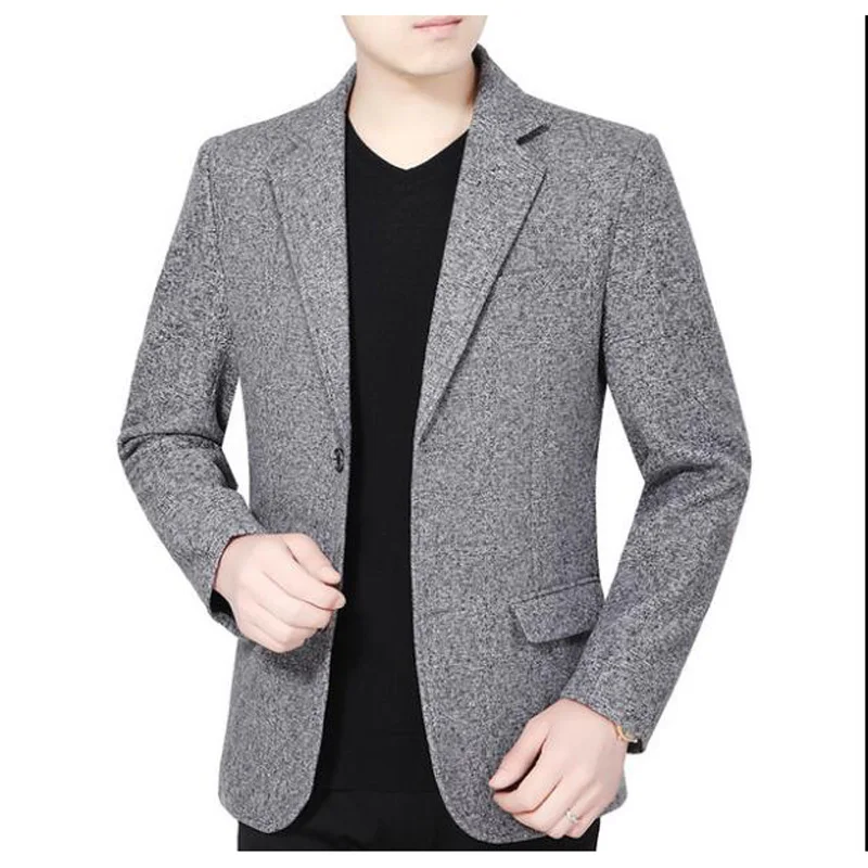 qualidade casual blazer masculino novo tamanho grande