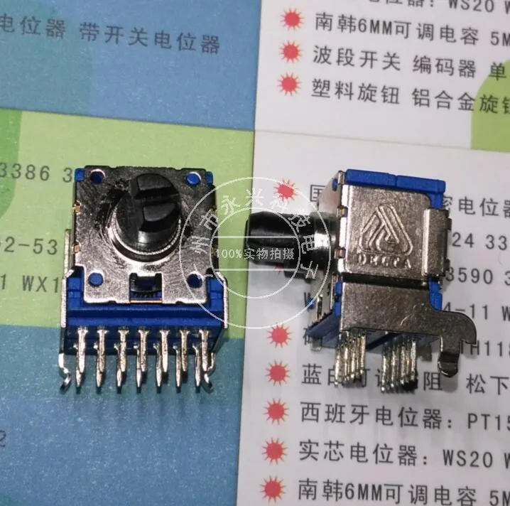 Original new 100% RK14 B100K vertical B104 four road potentiometer 14pin handle length 8MMF B100Kx4 (SWITCH) | Обустройство дома