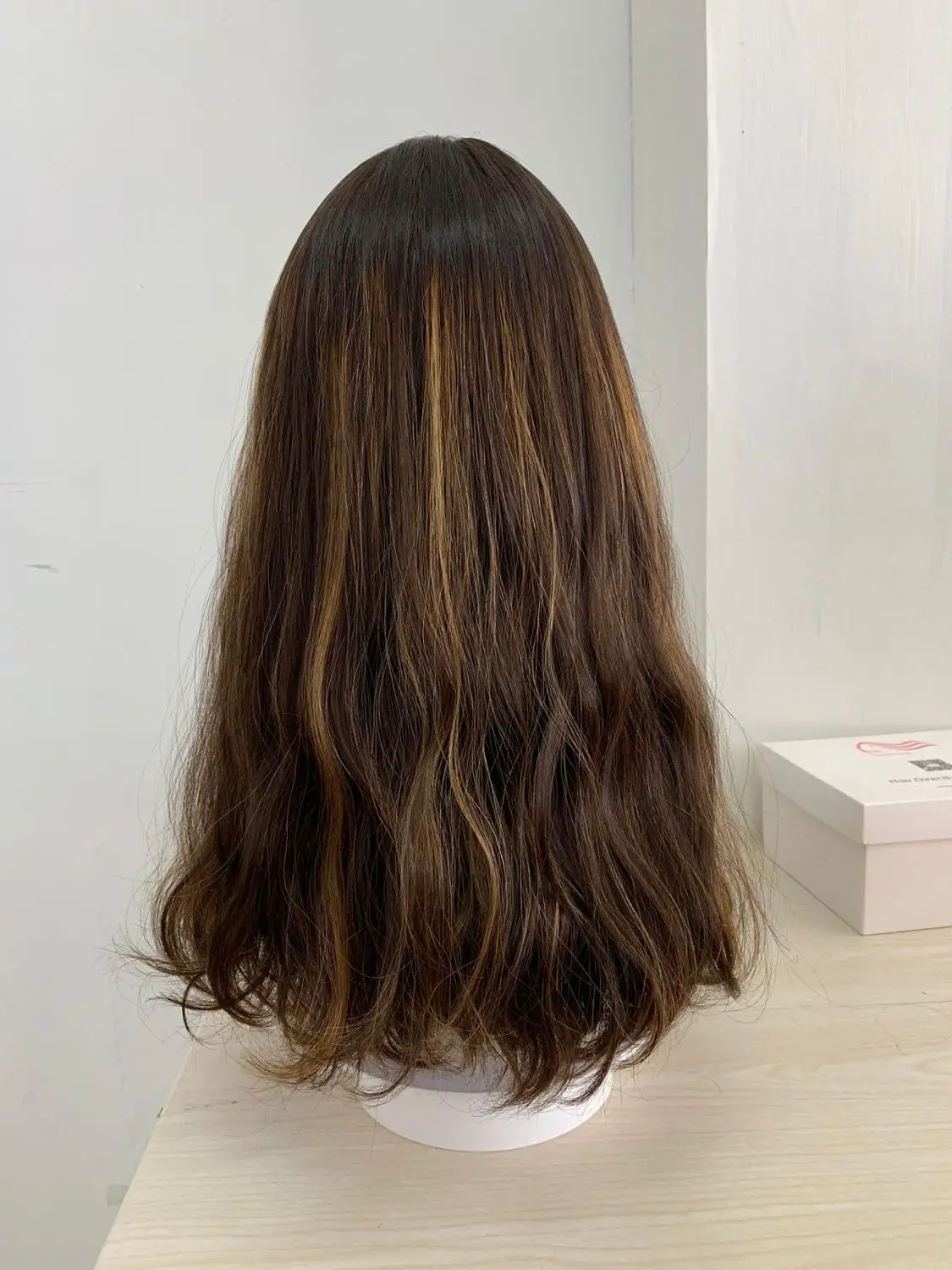 Tsingtaowigs заказ европейские натуральные волосы необработанные волосы 18 дюймов еврейский парик со шнуровкой спереди Best Sheitels парики - Цвет: same as picture