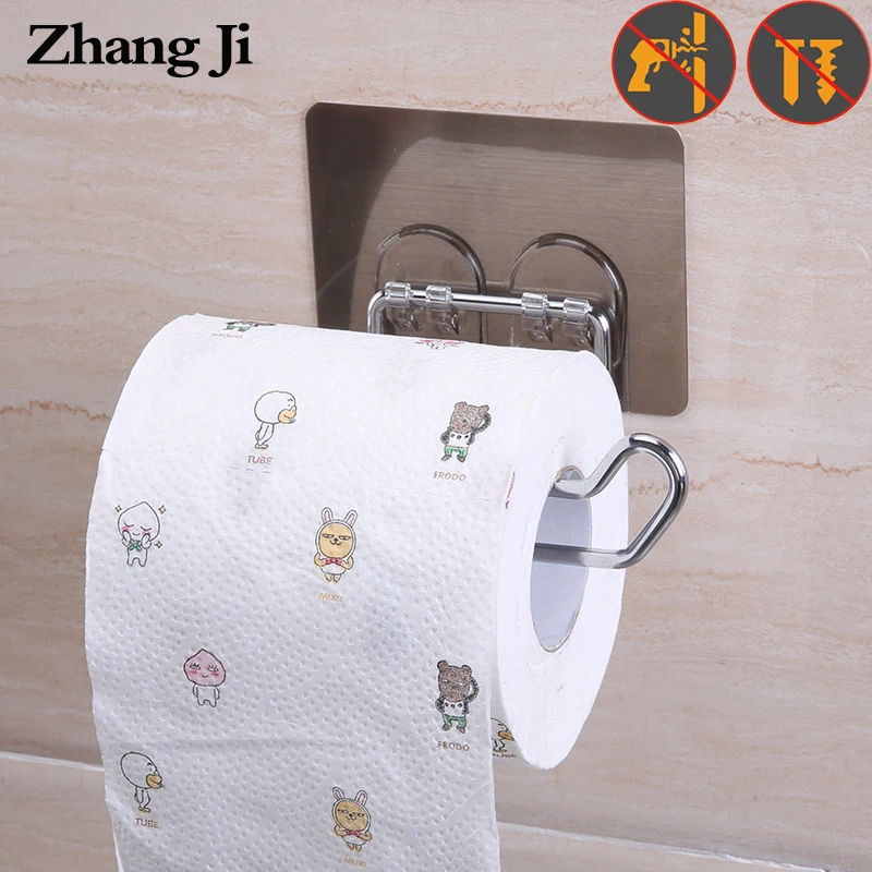 Настенный держатель для туалетной бумаги ZhangJi 304 из нержавеющей стали|toilet paper