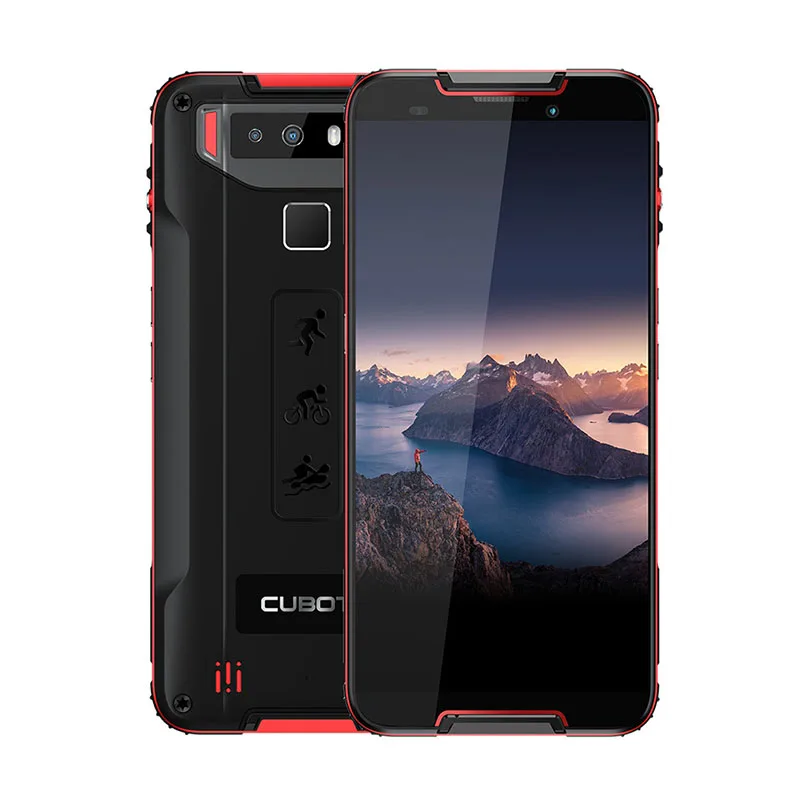 Red Cubot Quest Android 9,0 смартфон IP68 Водонепроницаемый 4 Гб 64 Гб Восьмиядерный 6P объектив 4000 мАч 5,5 дюймов HD+ NFC мобильный телефон - Цвет: Red