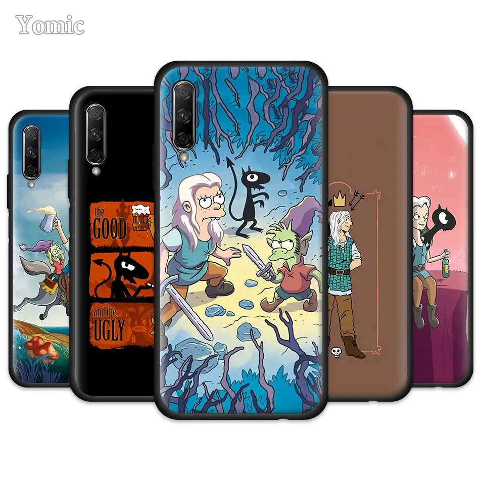 

Disenchantment Black Fitted Case for Huawei Honor 9X 10 20 Pro Lite 20S 20i V20 8X 8C 8A 8S Silicone Phone Cover Coque