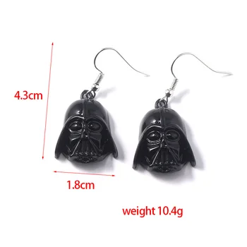 

CH-1101 Movie Star Wars Darth Vader Drop Earrings Falcon Spacecraft Force Awakens Robot BB8 Earrings for Women Jewelry Gift