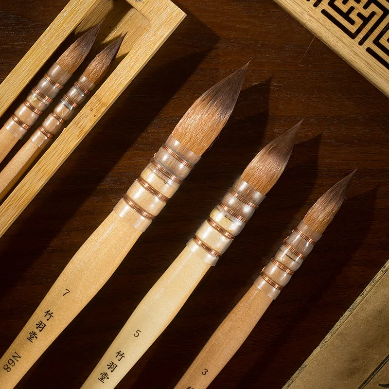 ZY TANG N68 круглые высококачественные нейлоновые волосы (синтетические) Акварельная