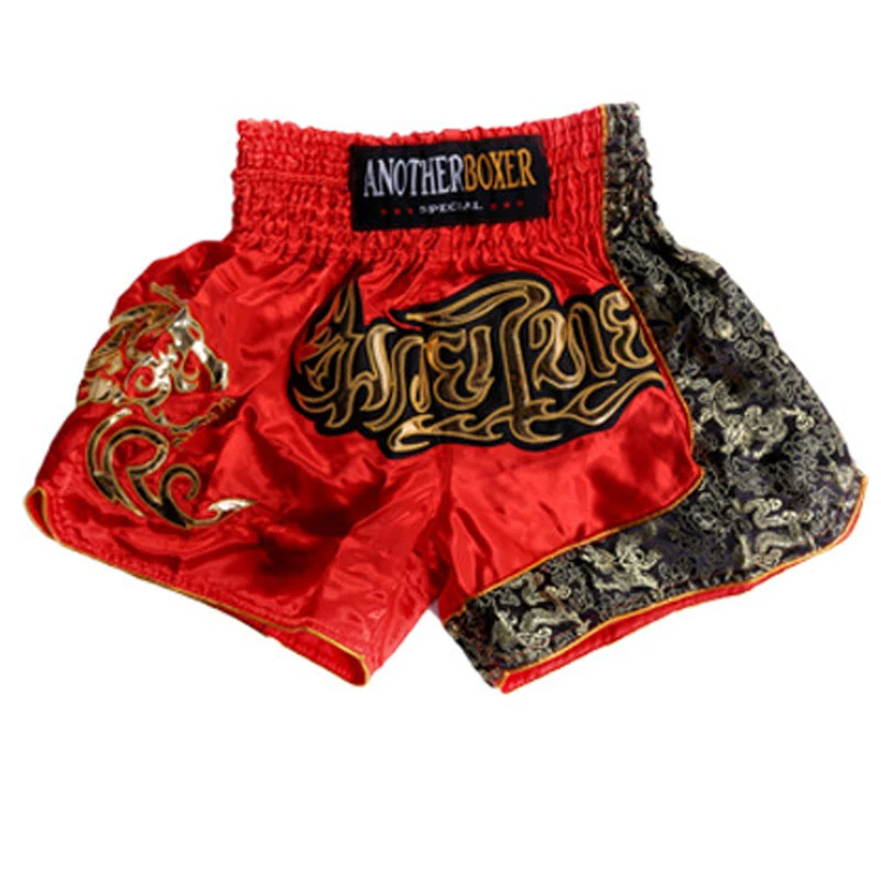 Pantalones cortos de Muay Thai hombre y mujer, bañadores de KickBoxing, Sanda, Jujitsu, entrenamiento de combate, de boxeo| - AliExpress