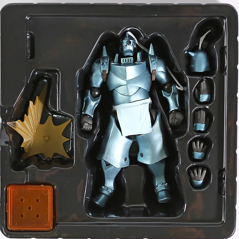Полностью металлический Алхимик Альфонс Элрик Revoltech Yamaguchi фигурка Коллекционная модель игрушки