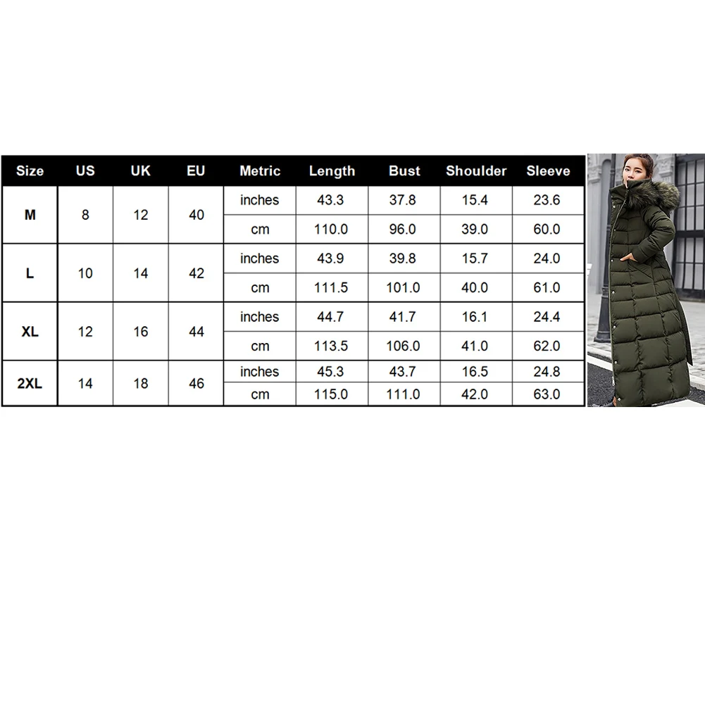 Winter Women Down Jacket Long Hooded Fashion Snow Clothing Warm Cotton-padded Long Sleeve Parkas Down Coat For Female#734