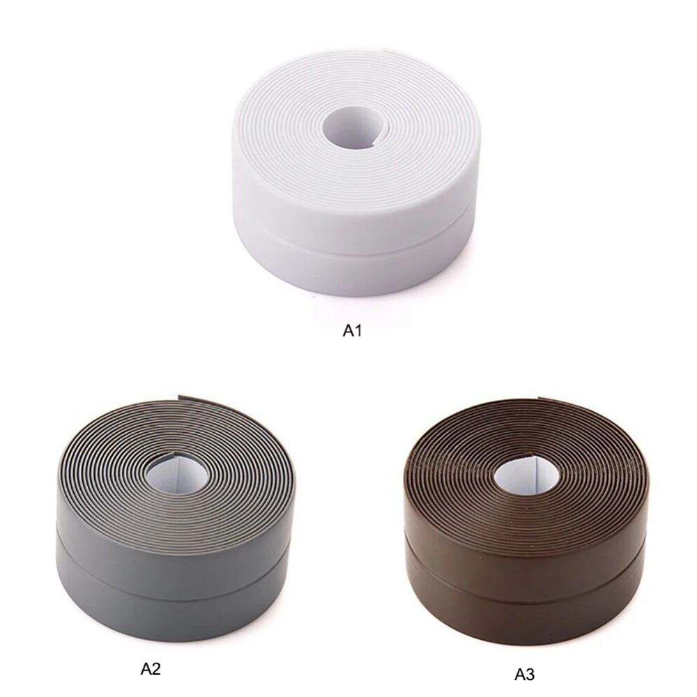 3.2M Bath Wall Sealing Strip Waterproof Self-Adhesive Kitchen Bathroom Caulk Tape