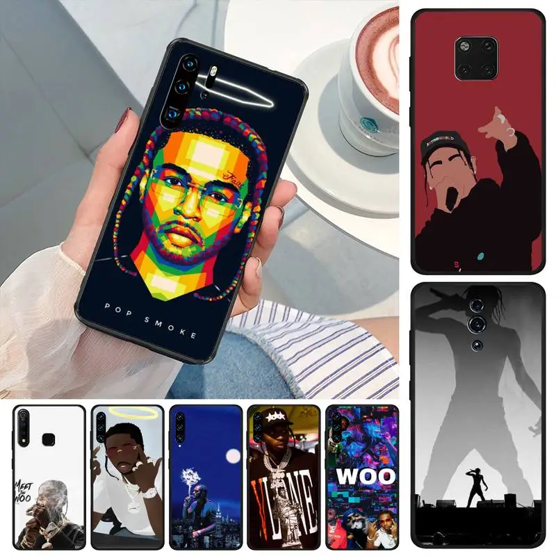 Cool Rock Pop-Smoke Woo Baby Poster Soft Silicone Phone Case For XiaoMi Mi 3 10 6 8 Lite 9 Se 9t Pro Note A2 A1 Cover | Мобильные