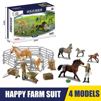 

Mini Animal World Zoo Model Figure Action Kids Play house Toys Set Cartoon Simulation Animal Plastics Collection Model Farm kit