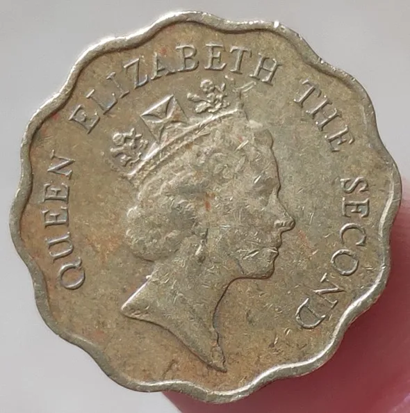 19 мм Гонконг, настоящая монета, оригинальная коллекция