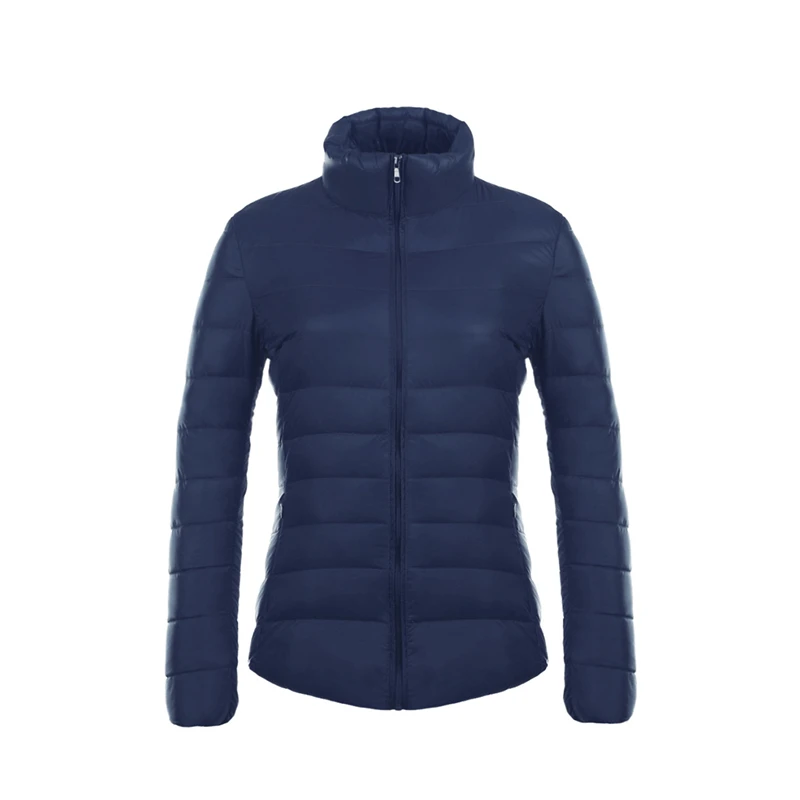 navyblue Легкомысленный пуховики и парки для мужчин женщина Зимняя одежда тонкие короткие фонд с хорошей терморегуляцией для Стенд свинец Will Code превышает светильник - Цвет: navyblue