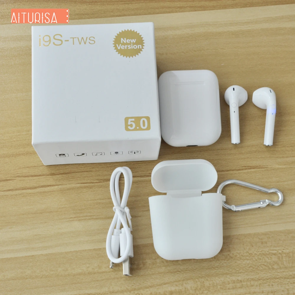 TWS Bluetooth 5,0 наушники стерео вкладыши настоящие Беспроводные наушники с зарядным устройством микрофон для Xiaomi всех смартфонов