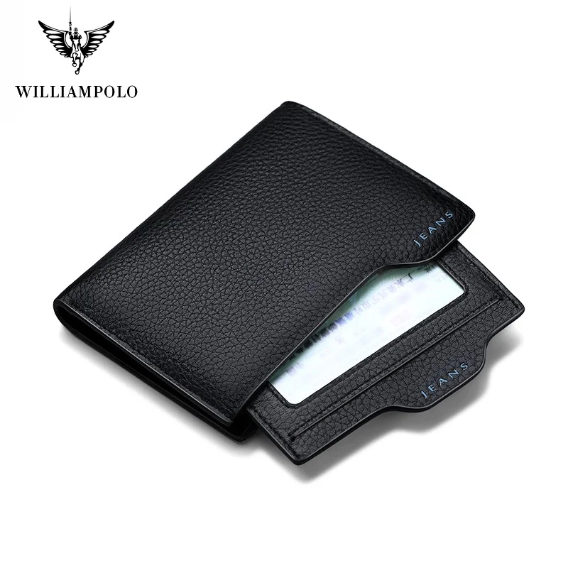 WilliamPolo Новый 2020 Для мужчин кошелек s Тонкий кредитной карты держатель для карт