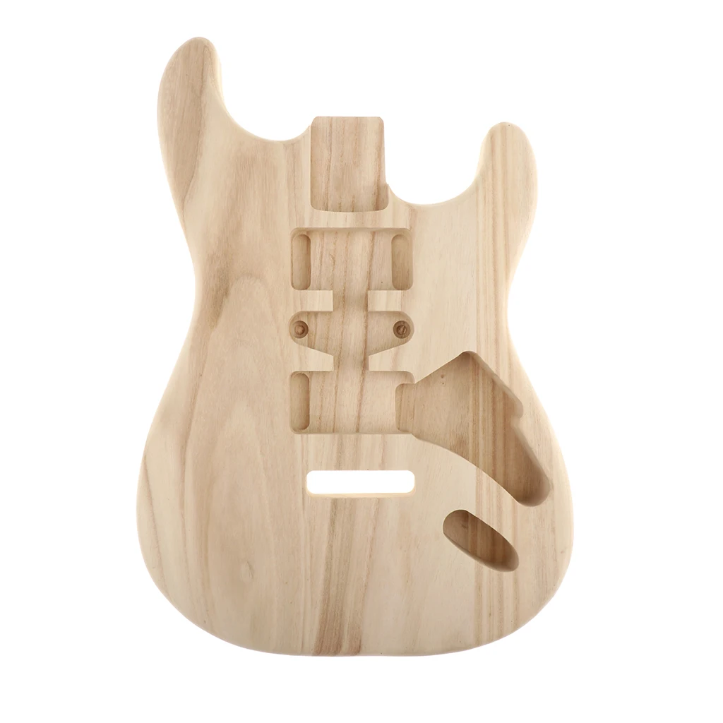 Цельный деревянный корпус гитары Sycamore Незаконченный для ST-гитары DIY материал