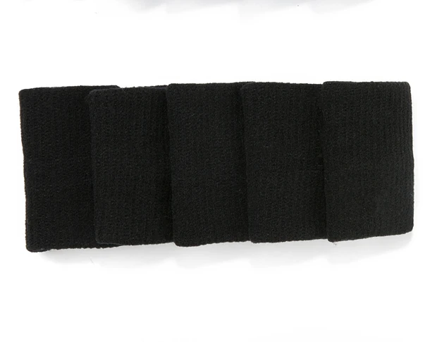 black 10 шт. нейлоновый эластичный удлиняющий палец Поддержка дышащий палец рукав Защита удобный Bracketball Finger guard для мужчин и женщин - Цвет: black