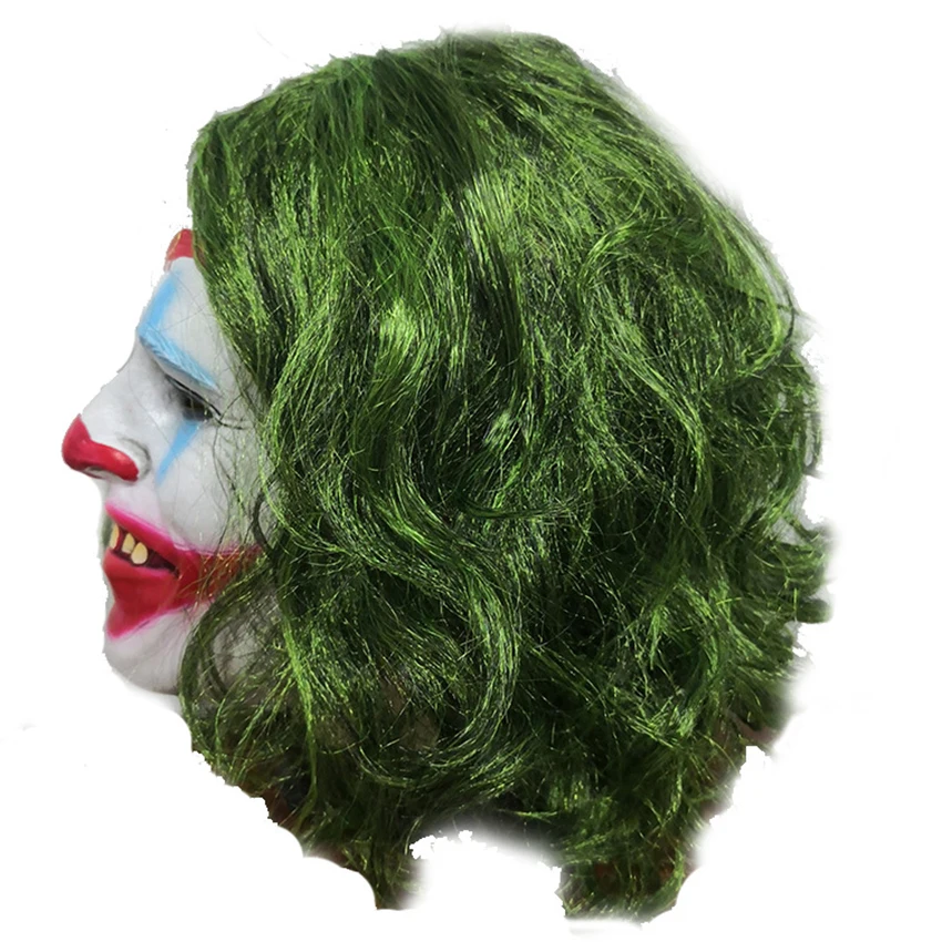Joker Joaquin Phoenix Mask Clown Cosplay Anime Prop Latex Halloween Funny Face Anonymous Men Adult Masquerade Mask Carnival