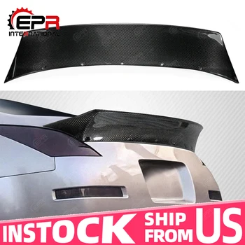 

US Warehouse For Nissan 350Z Carbon Fiber RB Style Spoiler Trim Body Kit Tuning Part For 350Z Carbon Ducktail Wing Lip Racing