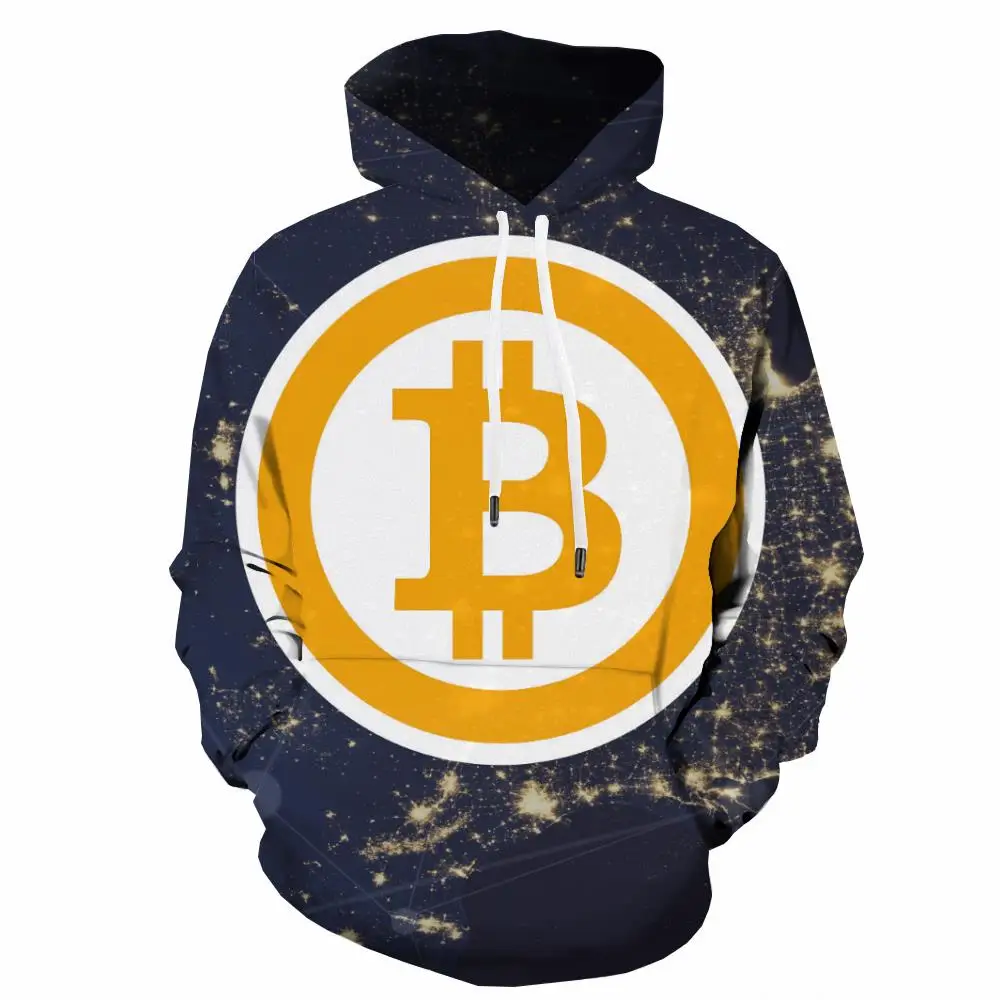 

3d Hoodies Bitcoin Sweatshirts men Galaxy Hoody Anime Nebula Hooded Casual Retro Sweatshirt Printed Mens Clothing Hip Hop Winter
