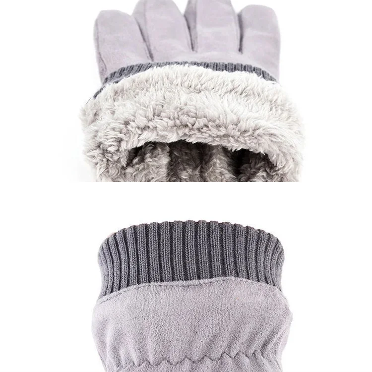 DRESSUUP замшевые перчатки мужские зимние теплые плюс бархатные толстые перчатки с сенсорным экраном