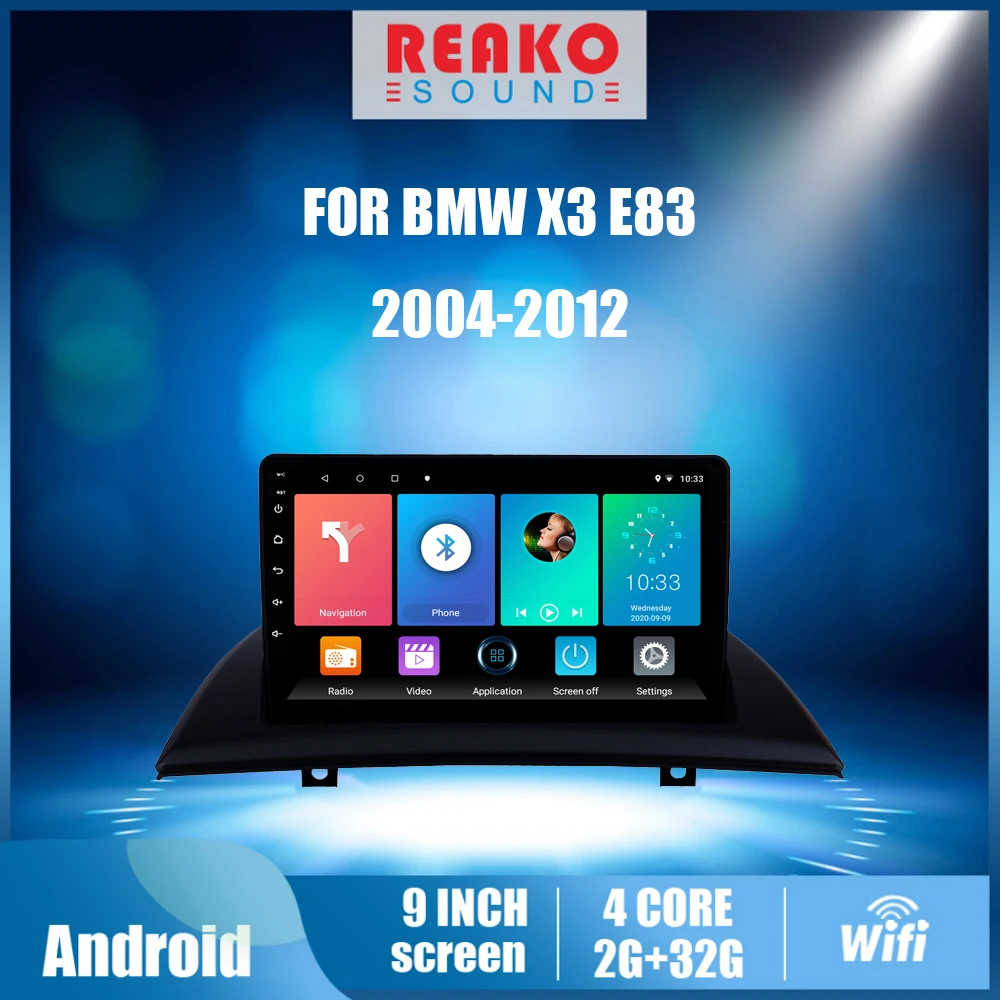 Автомобильная Мультимедийная система реакosound для BMW X3 E83 2004-2012 2 DIN Android 8 1 радио