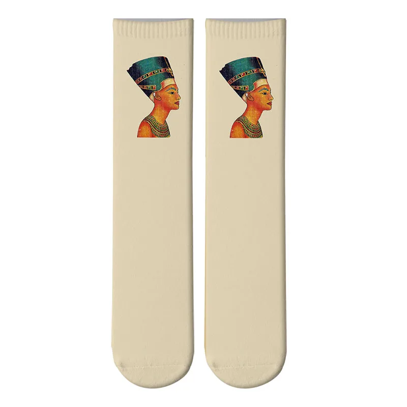 Модные носки с картинами и принтом в стиле Art Crew для женщин и мужчин Harajuku Sox Calcetine Van Gogh, новинка, забавные носки 5ZWL23 - Цвет: Style7
