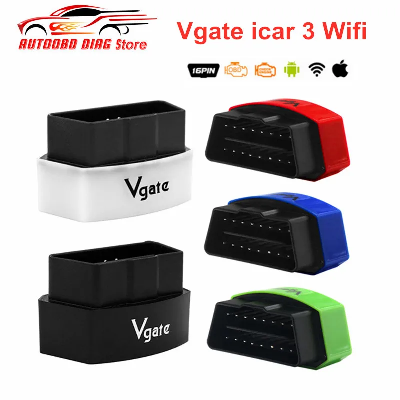 Vgate iCar3 ELM327 V2.1 OBD2 Wifi сканер ELM327 V2.1 ODB2 для Android/IOS iCar 3 OBD 2 OBD2 автомобильный диагностический инструмент