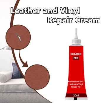 

20ml Red Leather And Vinyl Repair Kit - Furniture, Couch, Car Seats, Sofa, Jacket Best Selling 2020 Remove Dust Leather Cleaner
