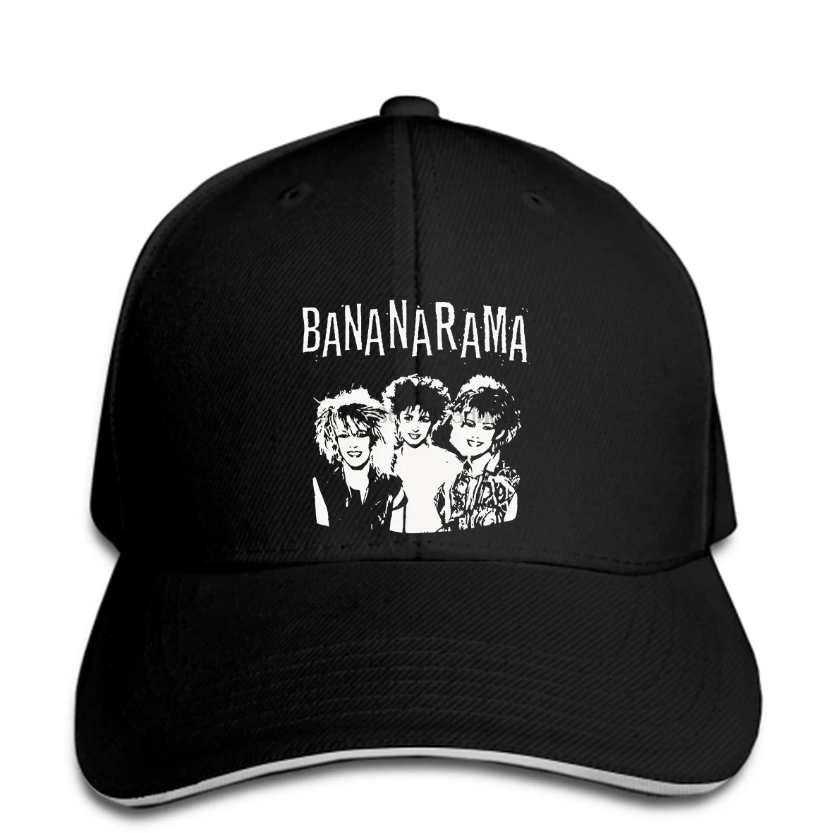 Bananarama черная бейсболка, бейсболка, Мужская черная бейсболка в стиле хип-хоп, бейсболка с принтом, Кепка snapback, остроконечная