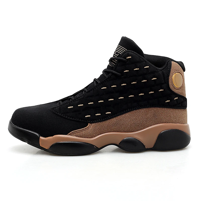Пара Jordans Баскетбольная обувь для мужчин ретро массивные спортивные кроссовки для женщин уличная баскетбольная культура Высокое качество обувь для мужчин - Цвет: Черный