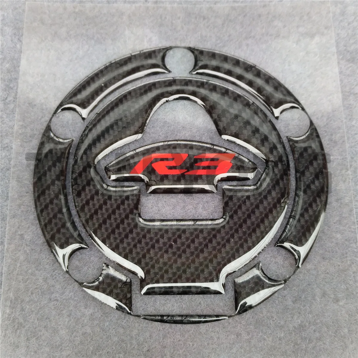 3D смолы мотоцикл для Yamaha YZF R3 Танк Pad Tankpad газа кепки Pad углеродного волокна стикер декоративный протектор