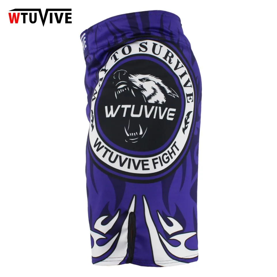 WTUVIVE MMA Мужские боксерские волки шорты для соревнований профессиональные
