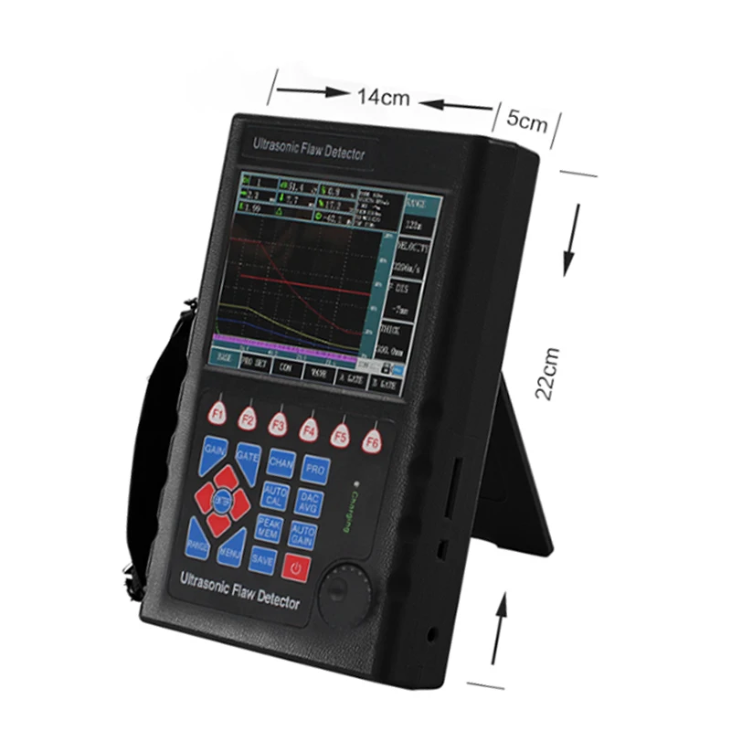 Digital Ultrasonic Fault Detector Ultrasonic Flaw Detector Metal Cracks Welds Pores Ultrasonoscope DAC Curve USB Interface