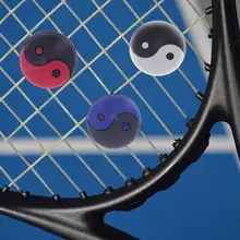 6pcs/lot Funny Tai Chi Shape Tennis Racket Vibration Dampener Silicone Rubber Shock Absorber Racket Damper