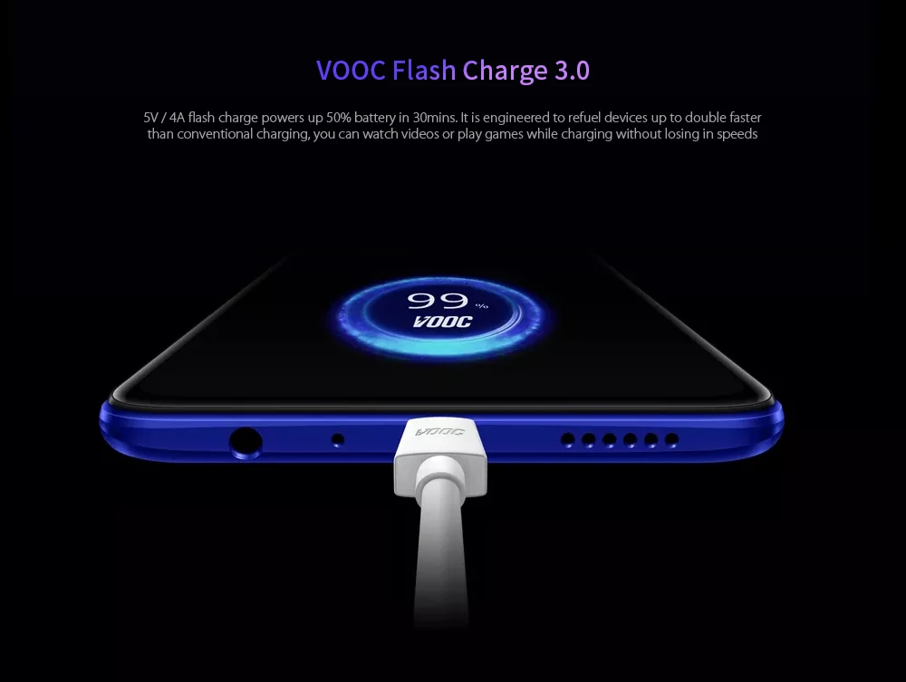Realme 3 Pro 4G смартфон 6,3 дюймов Android 9,0 Восьмиядерный 6G+ 128GB rom 16,0 Мп+ 5,0 Мп задняя камера 4045 мАч мобильный телефон