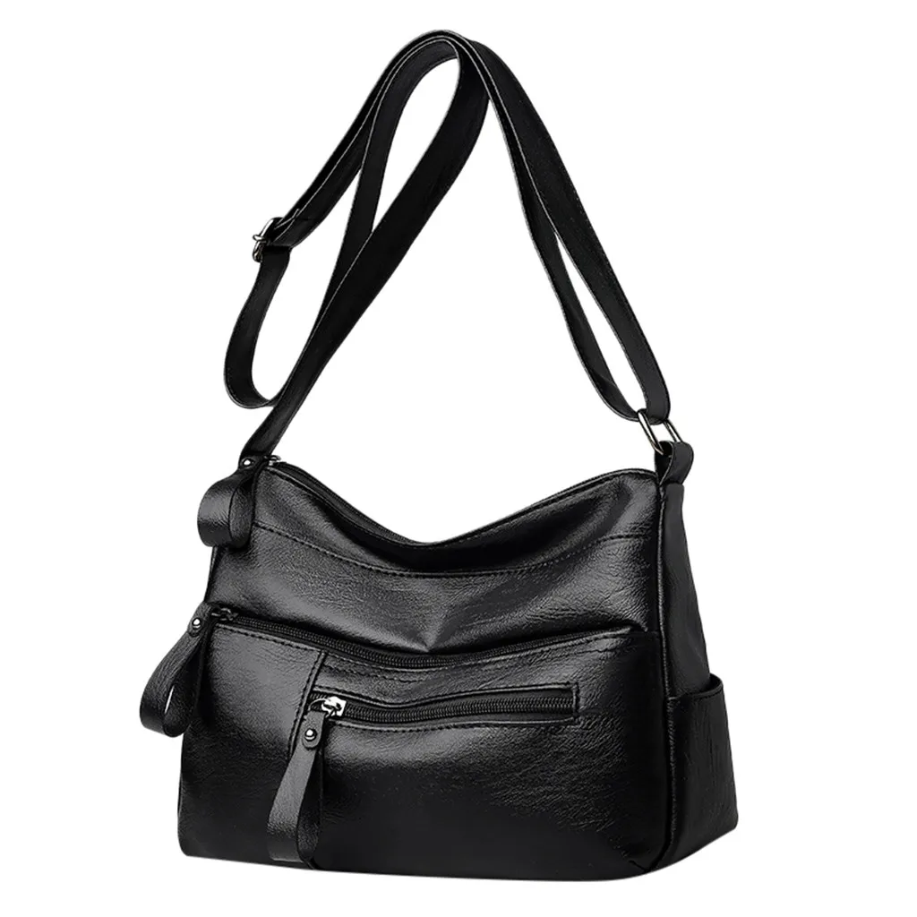 Женская кожаная сумка в стиле ретро, сумка через плечо, женская сумка-мессенджер, большая Вместительная женская сумка для покупок# T2
