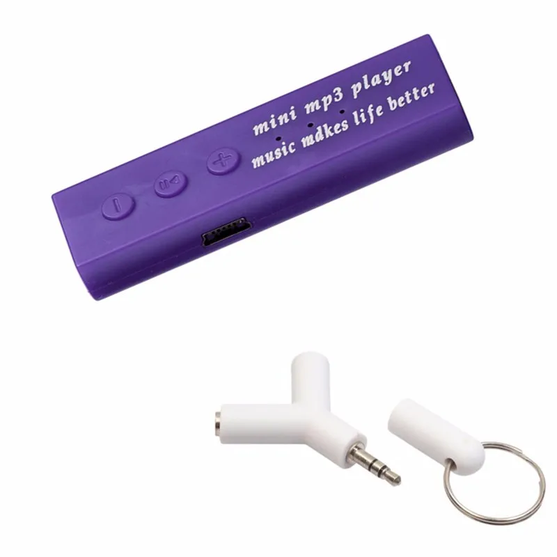 Модный Mp3 музыкальный плеер мини-usb-зажим цифровой Mp3 музыкальный плеер Поддержка 16 Гб SD TF карта 3,5 мм стерео разъем# yl